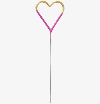 Tomtebloss Hjärta Rosa/Guld från Rice i hjärtformad design