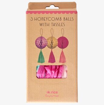 Honeycomb Set/3 Rice Övrig prydnad/dekoration för inredning innemiljö
