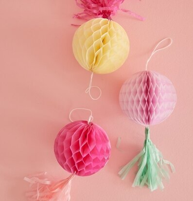 Honeycomb Set/3 Rice Övrig prydnad/dekoration för inredning innemiljö