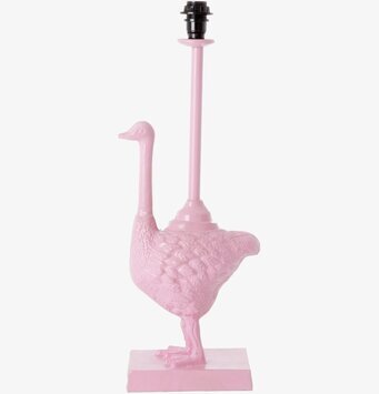 Bordslampa Struts Rosa från Rice i pastellrosa färg