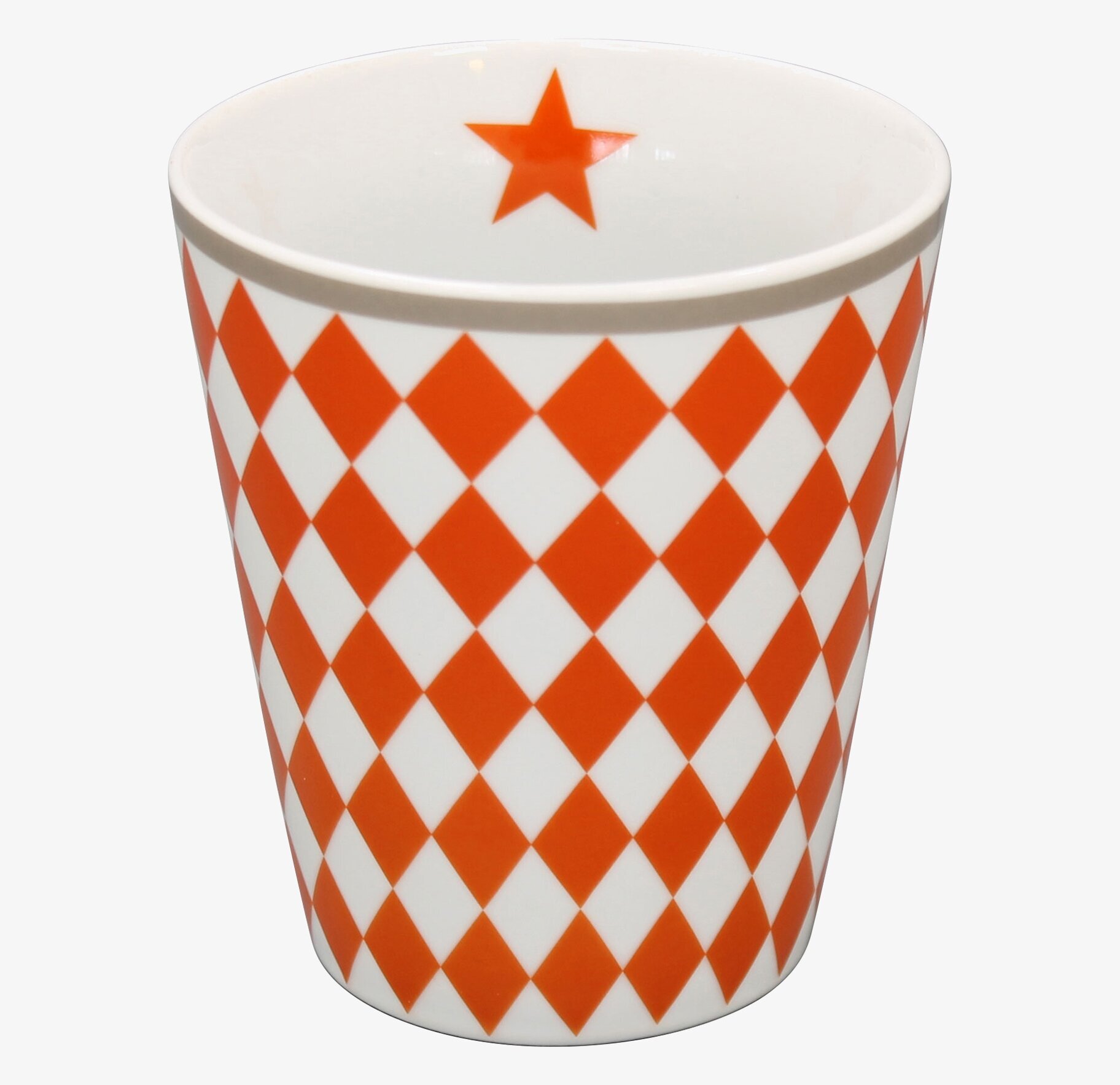 Happy Mugs - Harlekin Orange från Krasilnikoff, keramikmugg