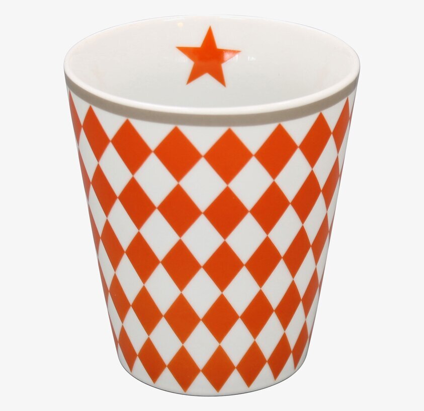 Happy Mugs - Harlekin Orange från Krasilnikoff, keramikmugg