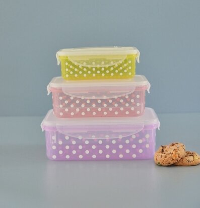 Matlådor/Förvaringsburkar Set/3 från Rice i olika storlekar