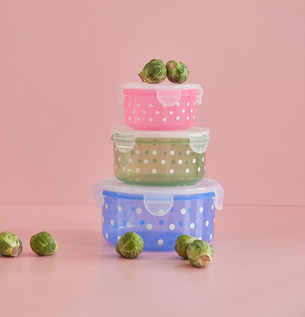 Matlådor/Förvaringsburkar Set/3 från Rice i olika färger