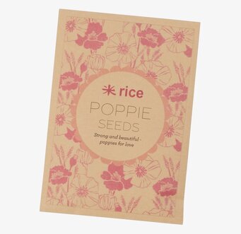 Blomfrön Vallmo Rice Frön för utomhusbruk Blomsterfrön