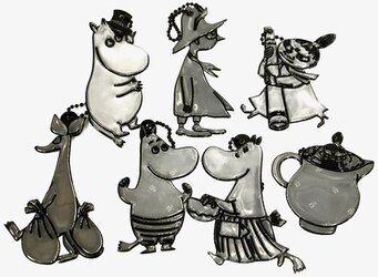 Glimmis Reflex Mumin från Glimmis, sju olika Mumin-figurer