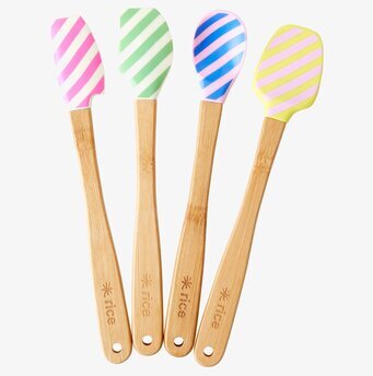 Köksredskap Silikon från Rice med färgglada bambuhandtag