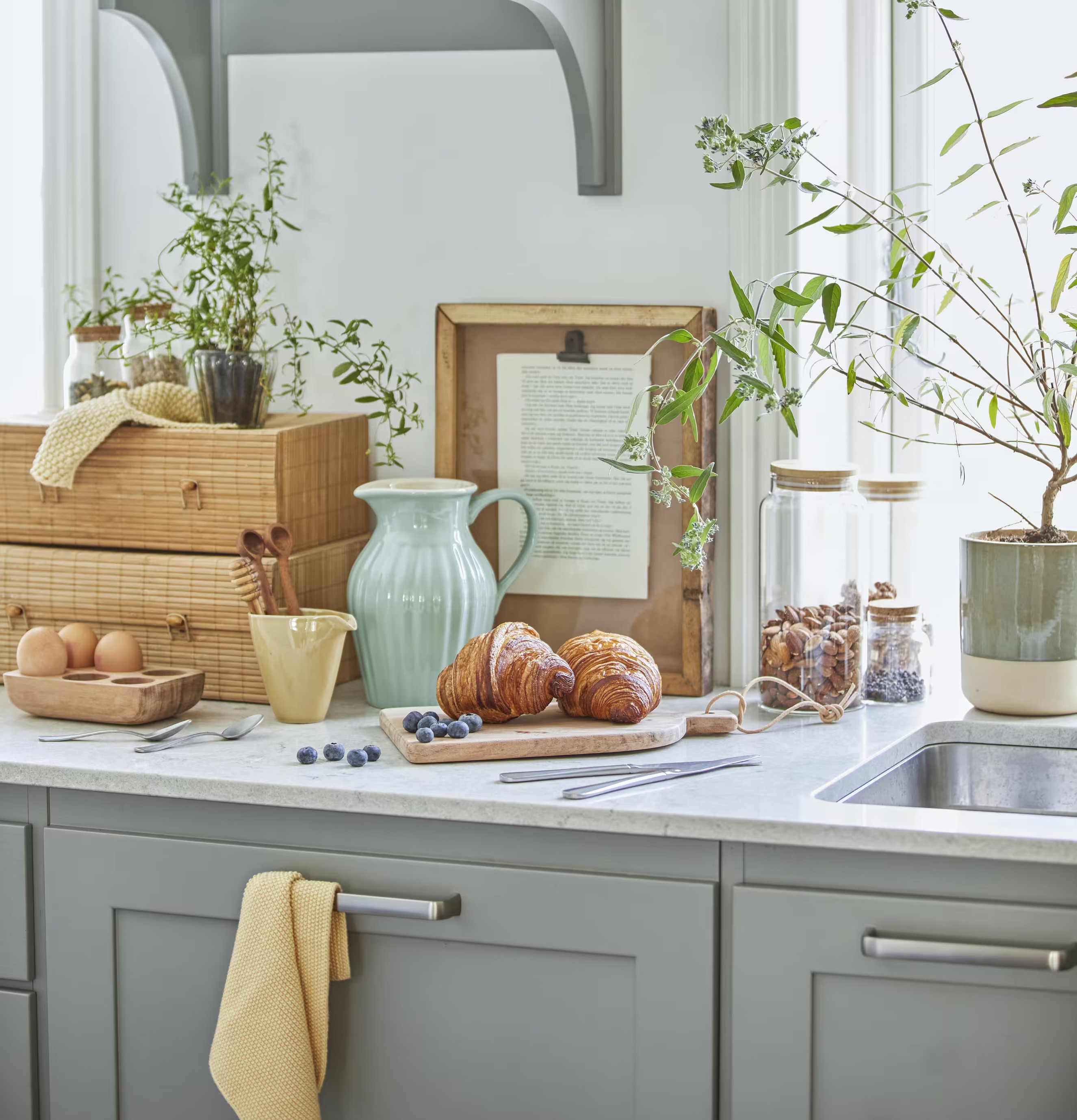 Förvaringslåda Bambu Set/3 Natur från IB Laursen i kök