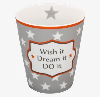 Happy Mugs - Wish It, Dream It, Do It från Krasilnikoff