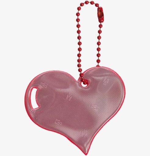 Glimmis Reflex Hjärta Röd säkerhetsreflex från Glimmis