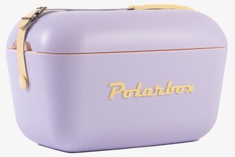 Kylväska POP 12 Liter Lila från Polarbox med beige handtag