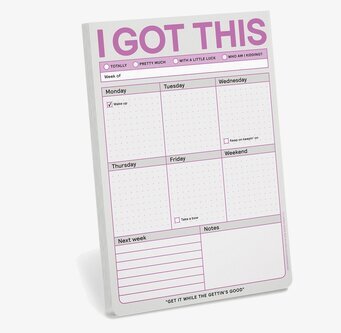 I Got This Pad (Pastel Edition) av Knock Knock, veckoplanerare