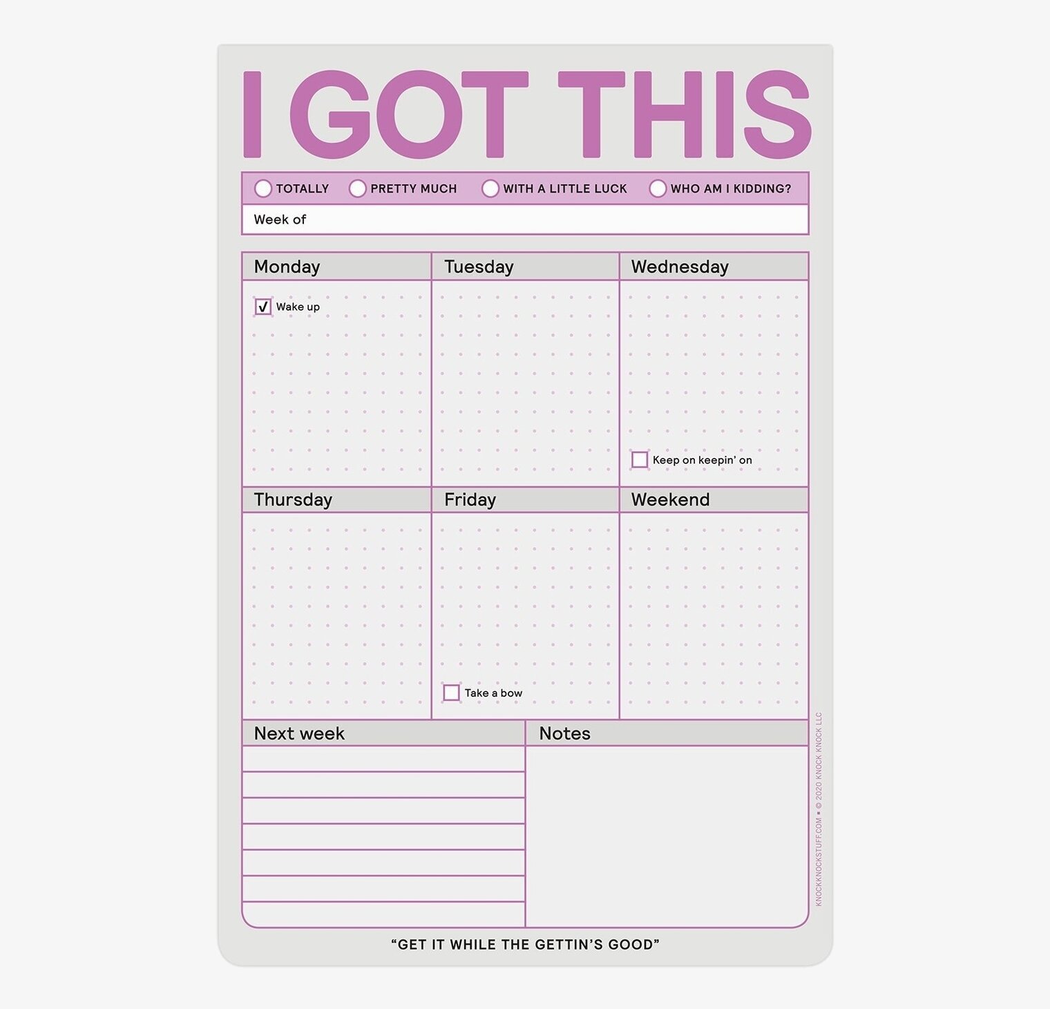 I Got This Pad (Pastel Edition) från Knock Knock