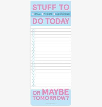 Stuff to Do Today Make-a-List Pad från Knock Knock