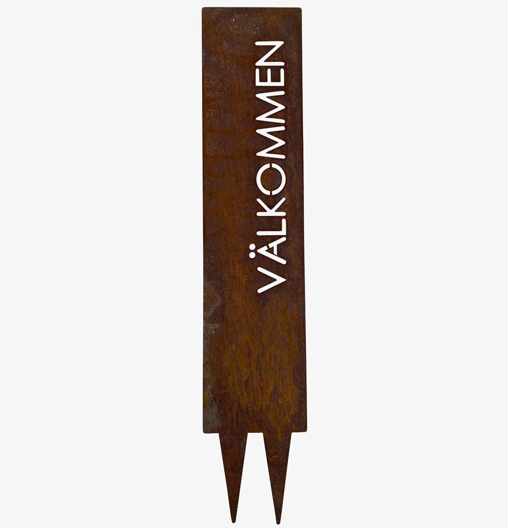 Dekoration Välkommen Rost från Eldgarden i rostig metall