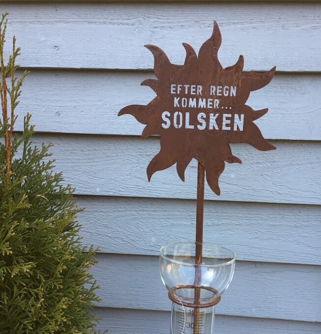 Regnmätare - Efter Regn Kommer Solsken från Lind Decoration