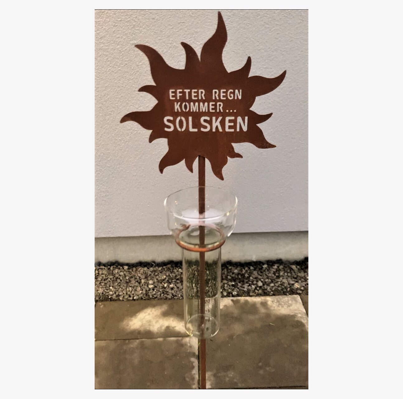 Regnmätare - Efter Regn Kommer Solsken från Lind Decoration