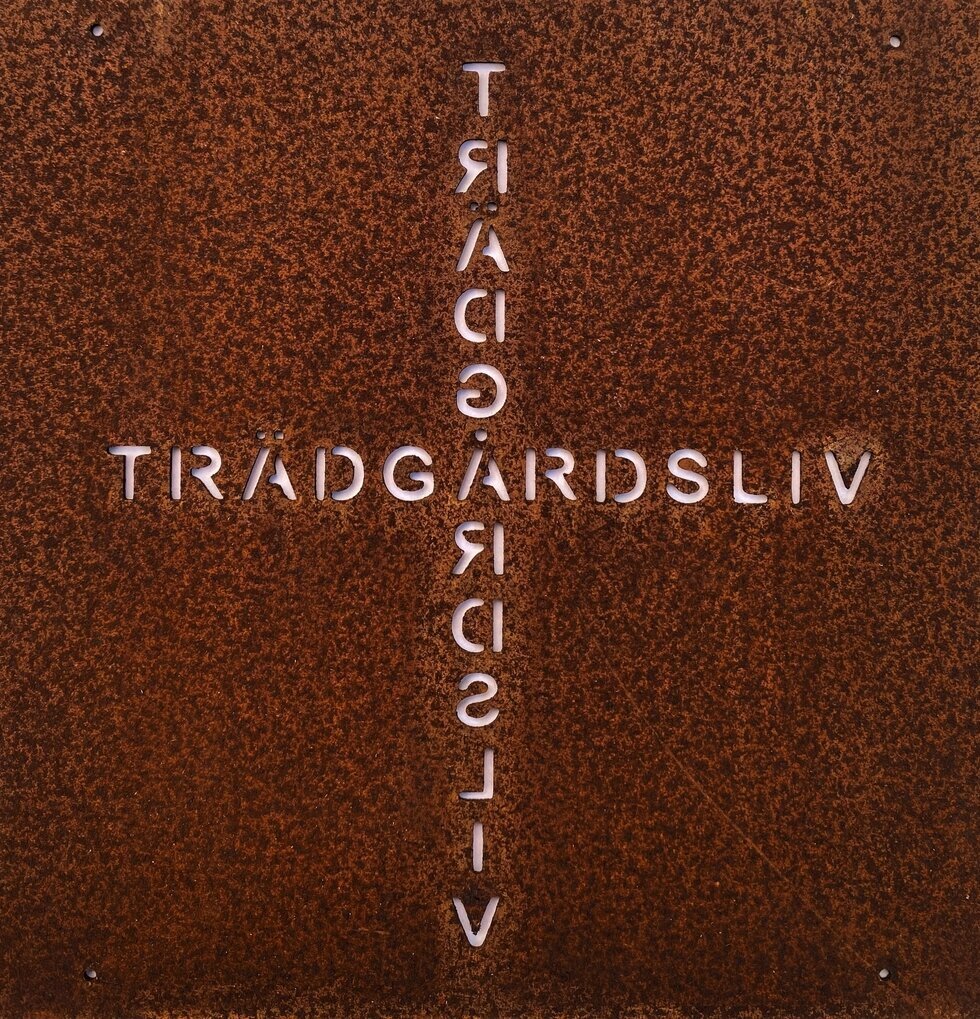 Skylt Trädgårdsliv (Armeringsnät) från Lind Decoration