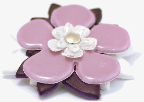 Reflexbrosch Lila från Glimmis i form av en blomma