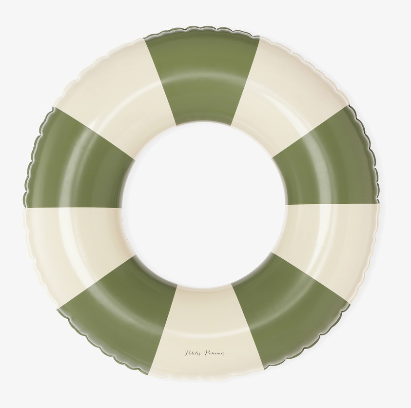 Badring Terra Verde - Petites Pommes med gröna och vita ränder