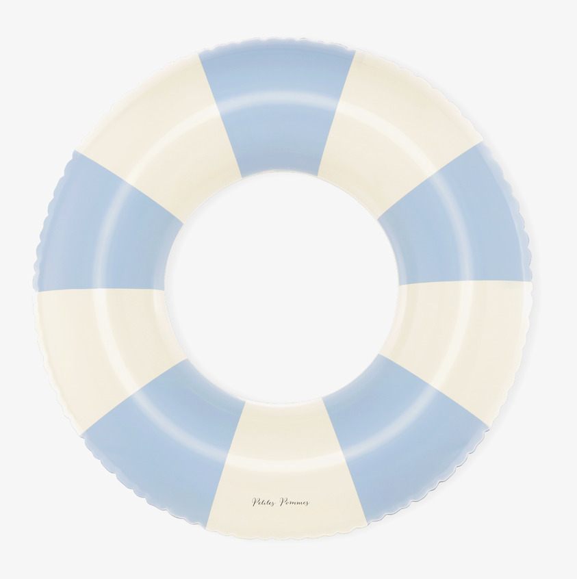 Badring Nordic Blue - Petites Pommes, blå och vit design