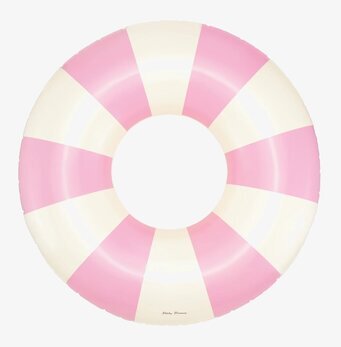 Badring Bubblegum - Petites Pommes med rosa och vita ränder