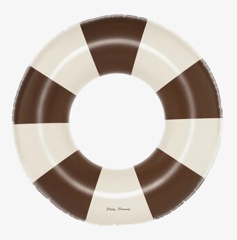 Badring Charleston - Petites Pommes, randig i brunt och vitt