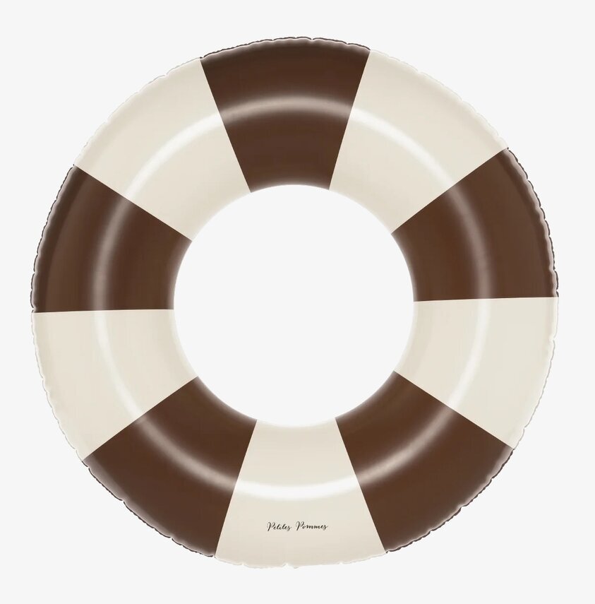 Badring Charleston - Petites Pommes, randig i brunt och vitt