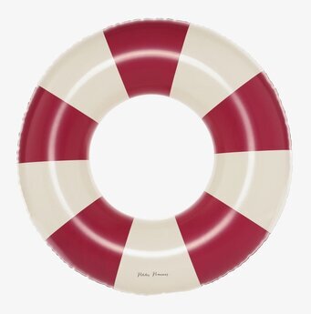Badring Ruby Red - Petites Pommes, röd och vit badring