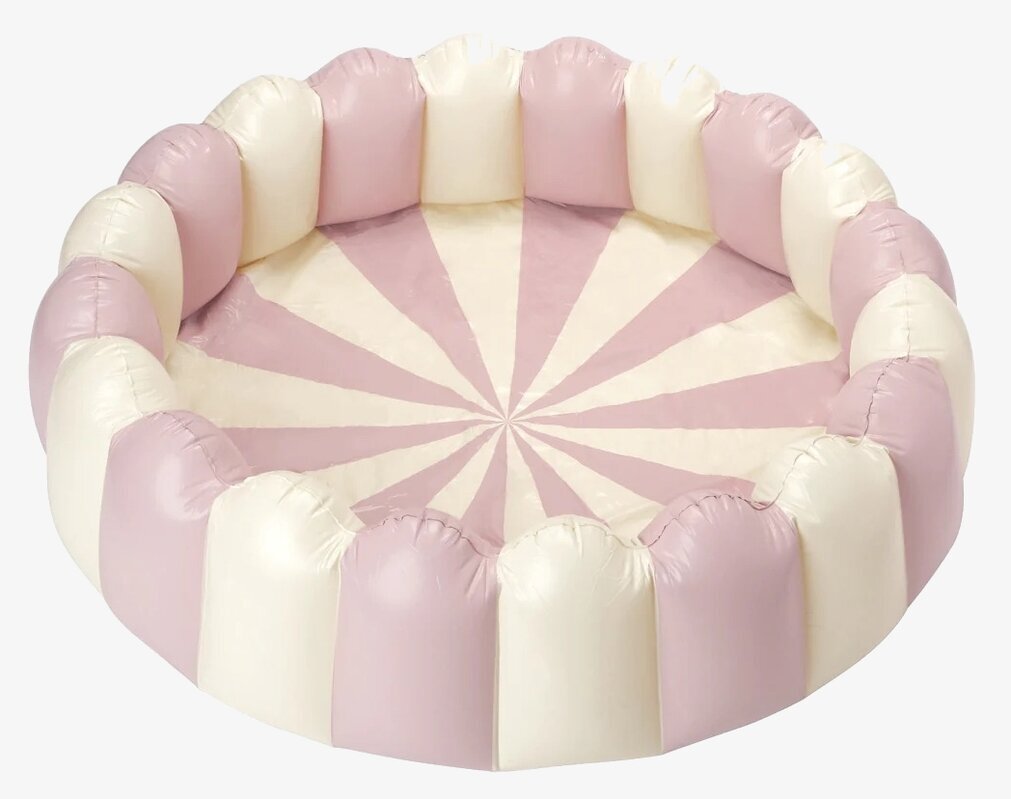 Barnpool French Rose Large - Petites Pommes, rosa och vit