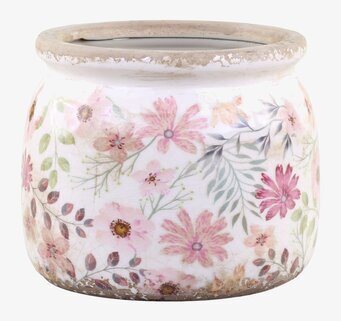 Auray Kruka Blomster Rosa/Antik Creme från Chic Antique