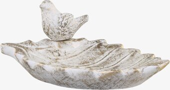 Fågelbad Med Guldmönster från Chic Antique i lövform