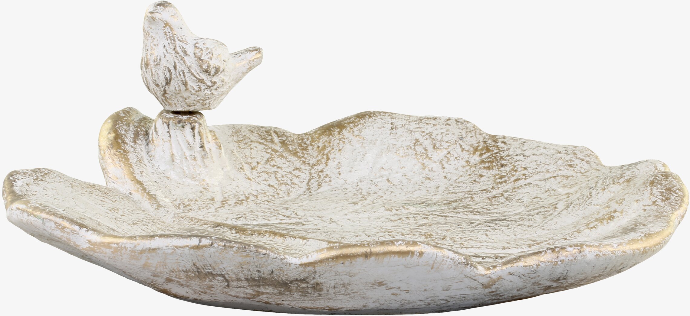 Fågelbad Med Guldmönster från Chic Antique i antik finish