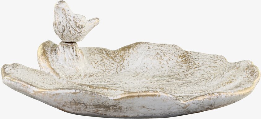 Fågelbad Med Guldmönster från Chic Antique i antik finish