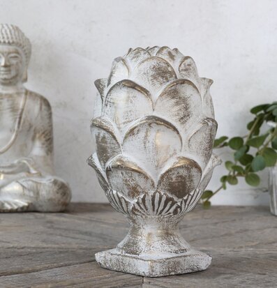 Vittel Dekor På Fot Med Guldmönster från Chic Antique