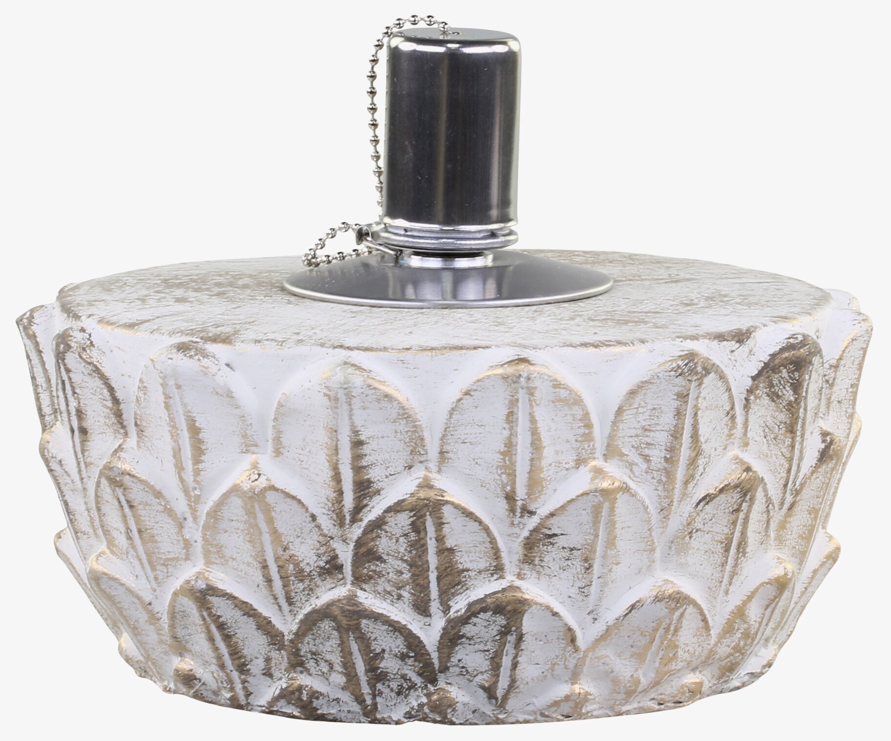 Vittel Oljelampa Med Guldmönster Mellan från Chic Antique