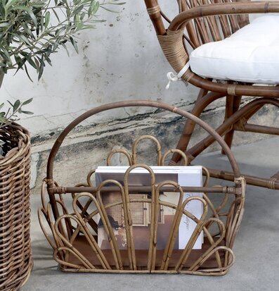 Tidningskorg Rotting Natur från Chic Antique i rotting