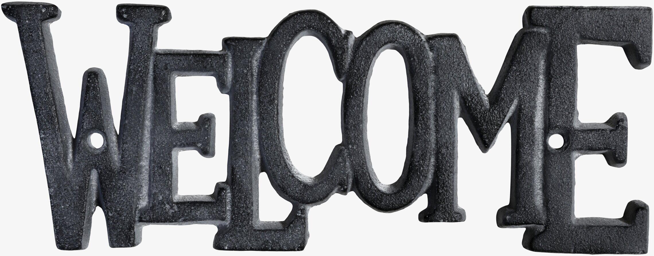 Skylt Welcome Antique Grå från Chic Antique i gjutjärn