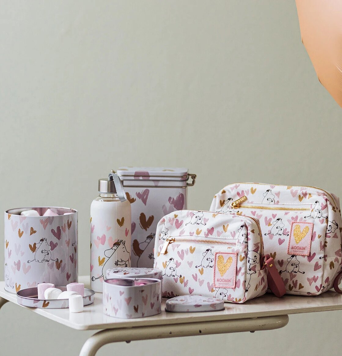 Mumin Necessär/Väska Kärlek Naturvit från Moomin by Martinex