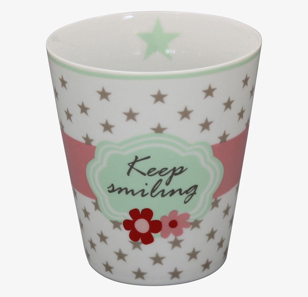 Happy Mugs - Keep Smiling från Krasilnikoff på vit bakgrund