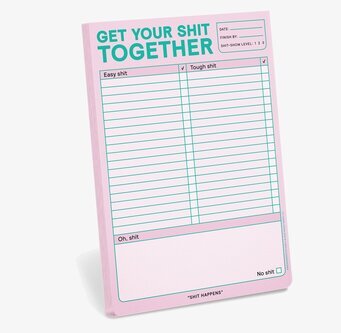 Anteckningsbok Get Your Shit Together från Knock Knock