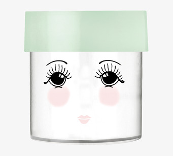 Förvaringsburk Open Eyes från Miss Etoile i glas med ansikte