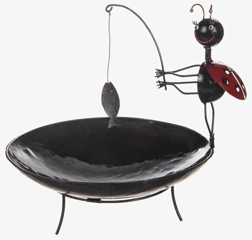 Fågelbad Nyckelpiga från Different Design i metall