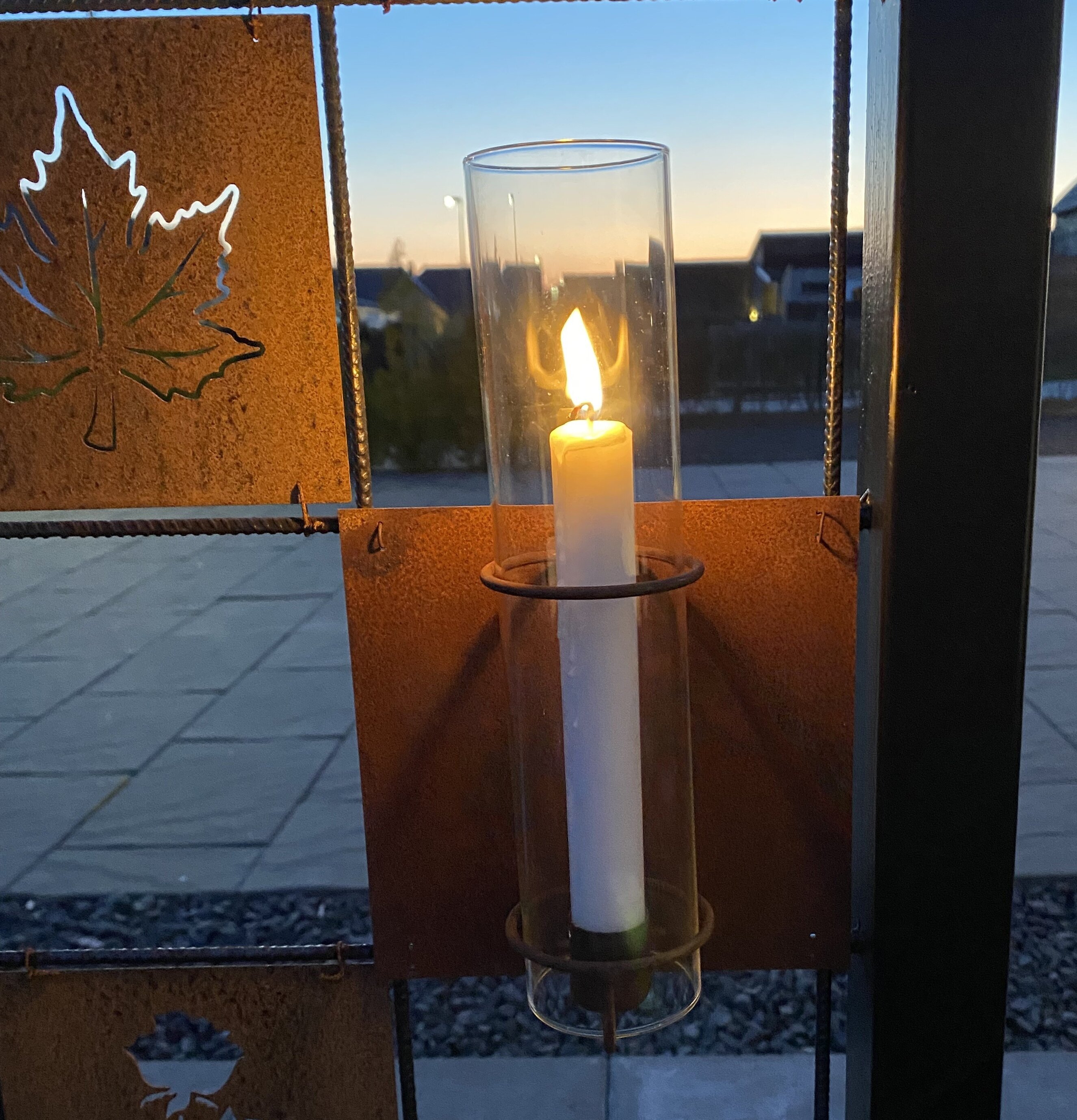 Hängande Ljusstake Kronljus Rost från Lind Decoration