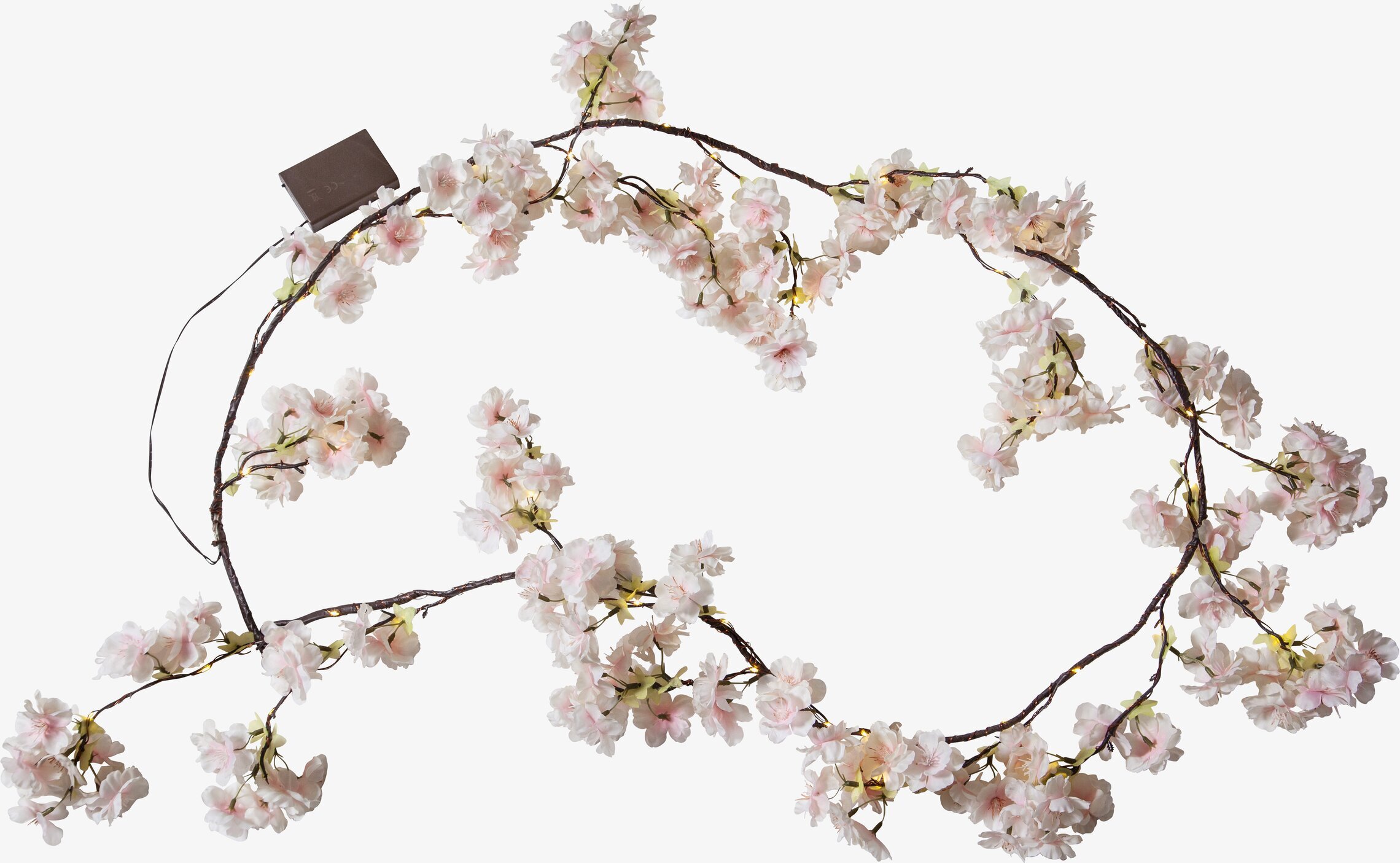 Girlang CherryFlower från Star Trading med ljusrosa blommor