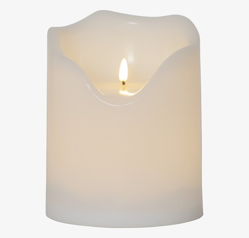 LED Blockljus Flamme Medium från Star Trading i närbild