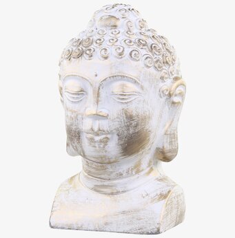 Vittel Buddha Gulddekor från Chic Antique i vit och guld