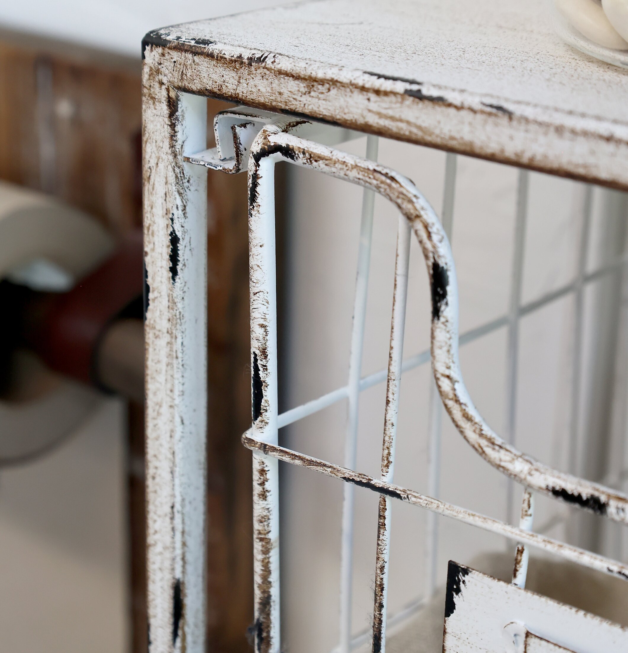 Vägghylla Med Lådor Antique Creme från Chic Antique