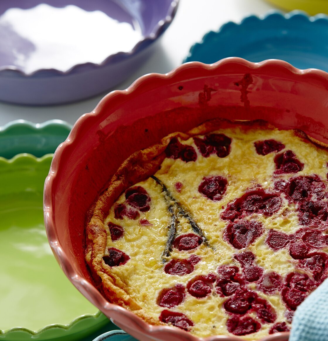 Pajform Small Turkos från Rice med färgglada pajformar