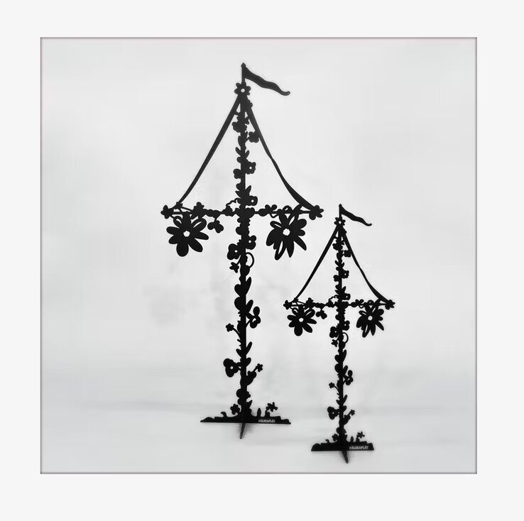 #ÄlskaPlåt Midsommarstång Svart Stor från Älskaplåt